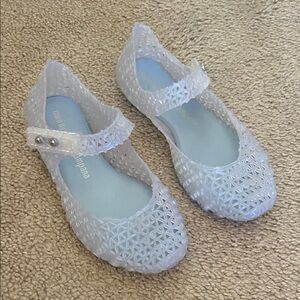 Mini Melissa Kids' Crystal White Dress Shoes